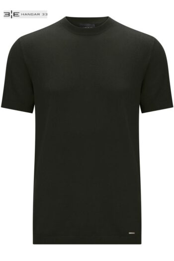 T-shirt De Mangas Curtas Masculina Em Malha Tricô