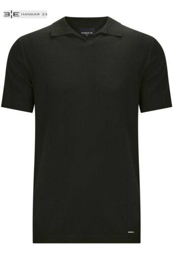 Camisa Polo Masculina Com Mangas Curtas Em Malha Tricô