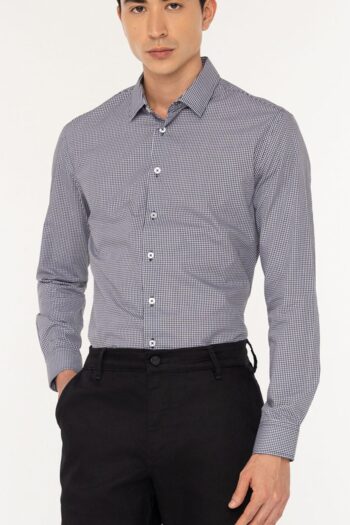 Camisa Masculina Slim Fit Com Fio Egípcio
