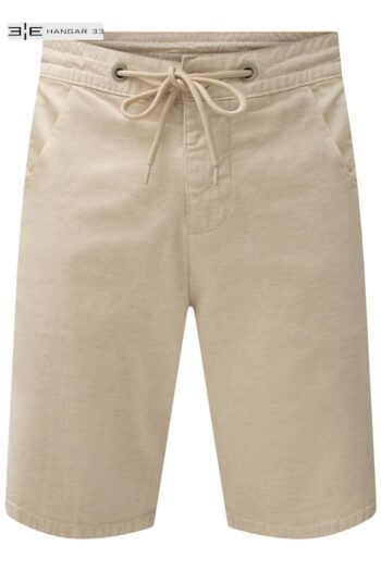Bermuda Jogging em Tecido com Linho e Elastano