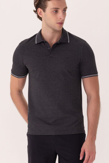 Camisa Polo Malha Mesclada