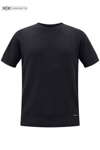 T-Shirt De Mangas Curtas Em Tricô