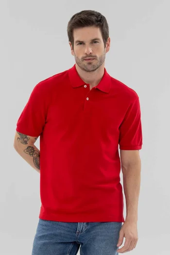 Camisa Polo Em Malha Piquet