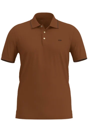 Polo Em Malha Responsável Com Mangas Curtas
