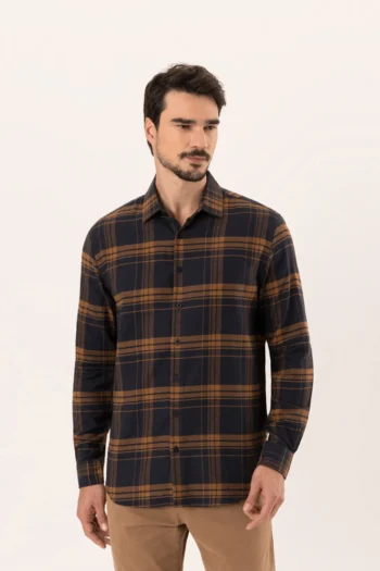 Camisa Comfort Em Tecido De Flanela