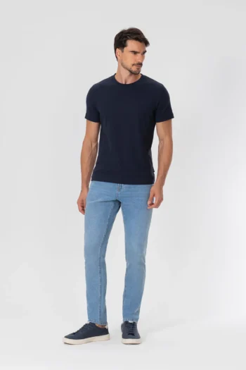Calça Skinny Turbohélice Em Jeans Com Elastano